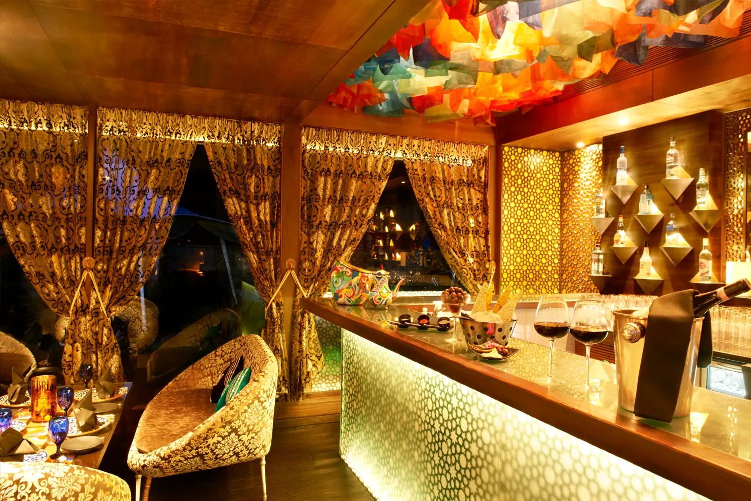 Mabruk dining ambience at Aamby Valley City