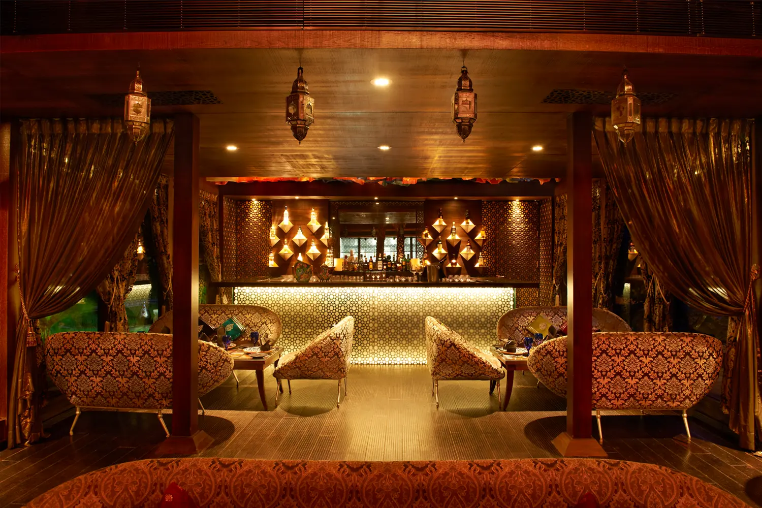 Mabruk restaurant setting at Aamby Valley City