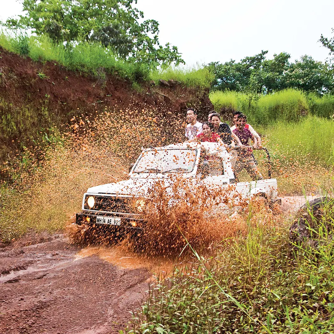 Jungle safari landscape at Aamby Valley City