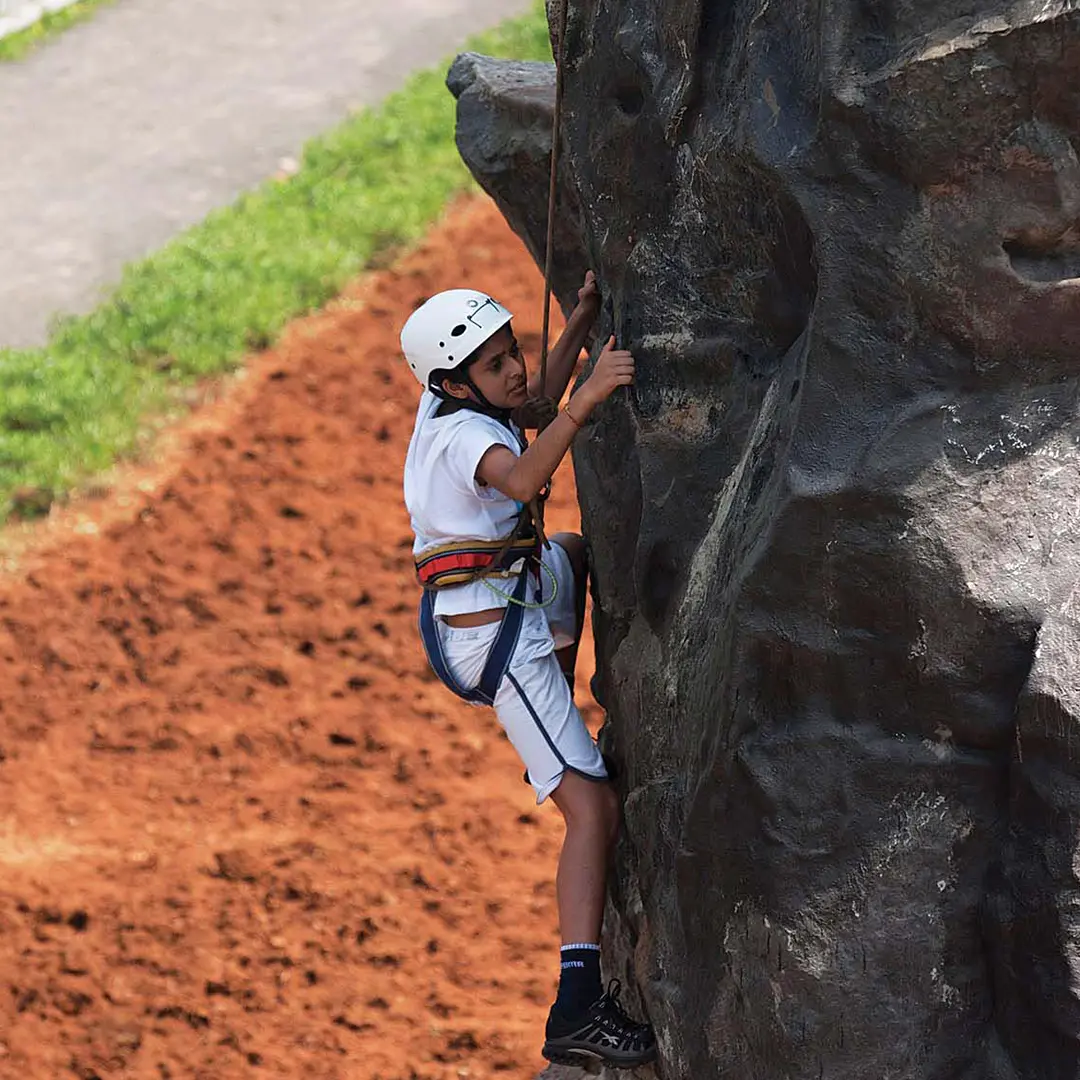 Rock climbing at Aamby Valley City