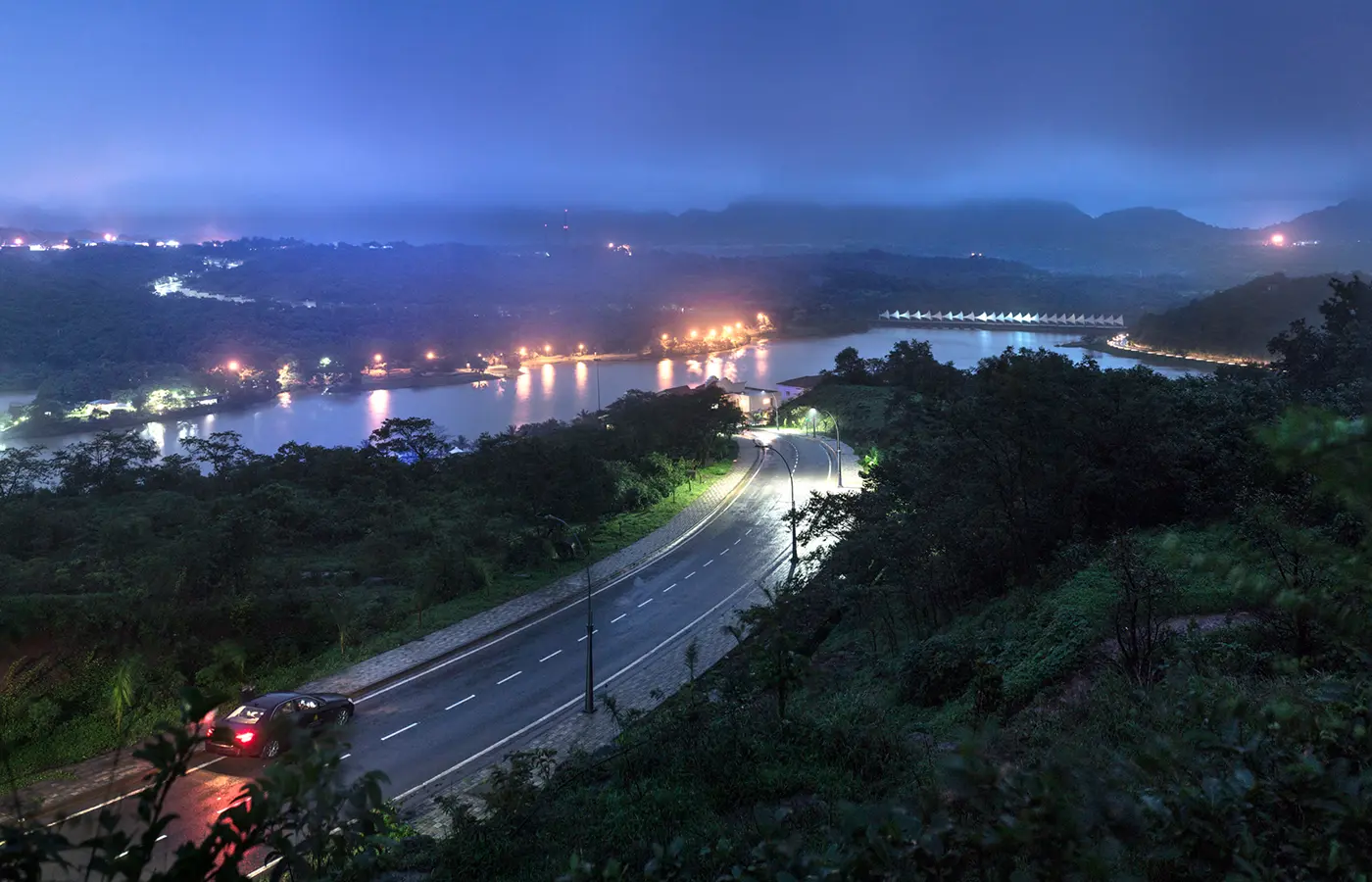 Night view of Aamby Valley